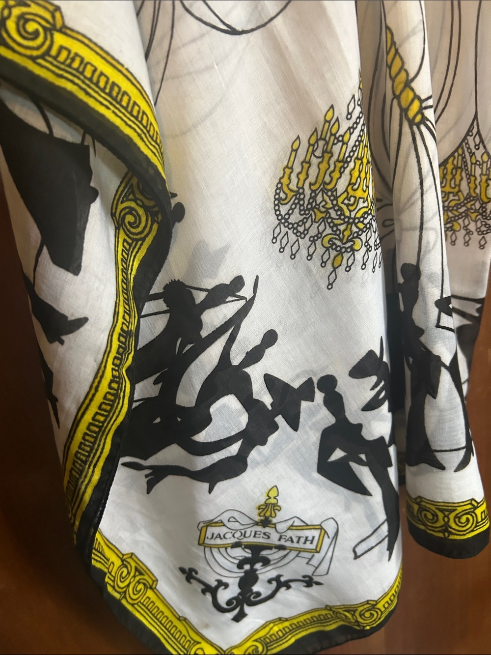 Rare Chandelier Dancers Jacques Fath Scarf - Picture 7 of 9